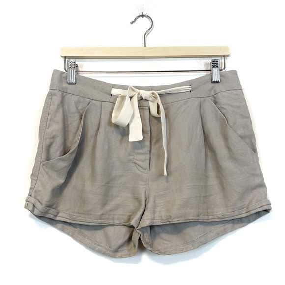 Aritzia Pants - Aritzia | Wilfred | Allegra Grey Linen Blend Shorts Size 4